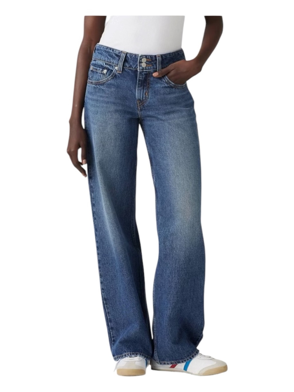 Levi's Super Low Rise Loose Fit Straight Leg Y2K Jeans 25x32 NWT